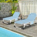ABORON 4-in-1 Heavy Duty Folding Lounge Chair