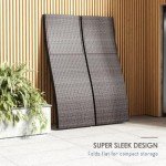 Set of 2 Outdoor Wicker Chaise Lounge Chairs