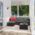 All-Weather Wicker Rattan Patio Sofa Set