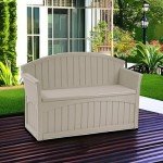 Suncast 50 Gallon Outdoor Storage Patio Bench