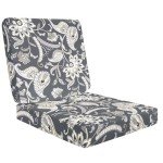 Waterproof Patio Chair Cushions with Ties - Set of 2