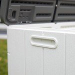 Large White Outdoor Storage Bench & Deck Box