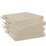 Set of 4 Waterproof Patio Chair Cushions
