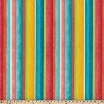 Multicolored Stripe Tufted Outdoor Seat Cushions - 2 Count