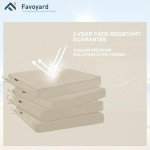 Set of 4 Waterproof Patio Chair Cushions