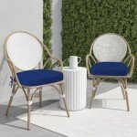 Thick Waterproof Outdoor Chair Cushions - Set of 2