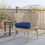 Thick Waterproof Outdoor Chair Cushions - Set of 2