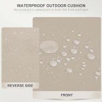 Set of 4 Waterproof Patio Chair Cushions