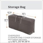 Ravenna Water-Resistant 60 Inch Patio Cushion Bag