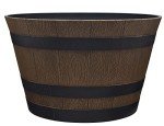 Whiskey Barrel Outdoor Planter with Drainage Hole