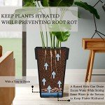 20" Black Set of 2 Tall Planters