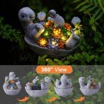 Solar Turtle Garden Statue with LED Lights