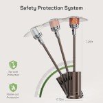 48,000 BTU Propane Patio Heater with Wheels