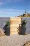 Veradek V-Resin Black Taper Planters, Set of 2