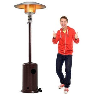 Portable 47,000 BTU Propane Patio Heater with Wheels