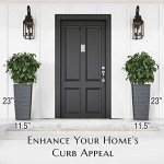 Heavy Duty Tall Planter Set - Dark Gray