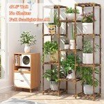 Tall 11-Tier Plant Stand for Indoor/Outdoor Use