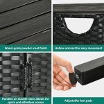 YITAHOME Outdoor Storage Cabinet and Bar Table