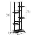 5-Tier Bamboo Plant Stand for Indoor and Outdoor
