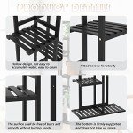 5-Tier Bamboo Plant Stand for Indoor and Outdoor