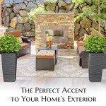 Heavy Duty Tall Planter Set - Dark Gray