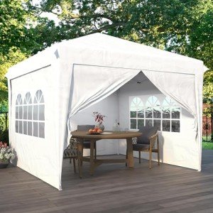 10x10 Easy Pop Up Canopy Tent with Sidewalls