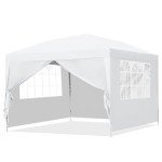 10x10ft Instant Pop-up Canopy Tent with Walls
