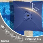 Navy Blue 4.9 ft Patio Umbrella with UV Protection