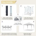 10x10 Easy Pop Up Canopy Tent with Sidewalls