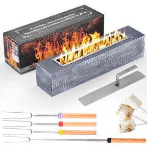 Portable Ethanol Fire Pit with Roasting Sticks