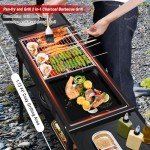 VACHAN Portable Charcoal Grill for Outdoor BBQ