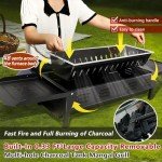 VACHAN Portable Charcoal Grill for Outdoor BBQ