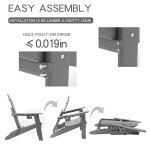 Adirondack Chair Set of 2 with Cup Holders