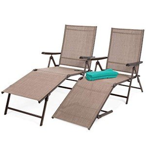 Adjustable Outdoor Chaise Lounge Chairs – Set of 2
