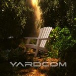 YARDCOM Extra Tall Adirondack Patio Chair (Natural)