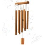 VIREKM Bamboo Wind Chimes for Outdoor Decor