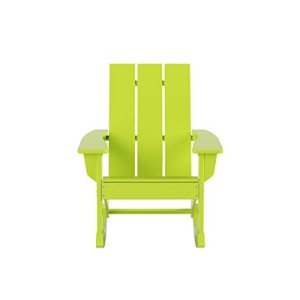 Lime Modern Outdoor Rocking Chair for Patios