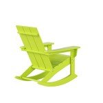 Lime Modern Outdoor Rocking Chair for Patios