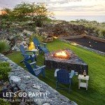 Navy Blue Folding Adirondack Chairs Set of 4