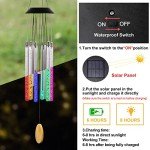 Color Changing Solar Wind Chimes for Patio