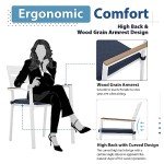 Set of 4 Navy Blue Aluminum Patio Chairs