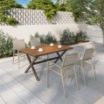 Set of 4 RoyalCraft Stackable Patio Chairs