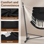 Folding Hammock Chair Stand for Outdoor Relaxation