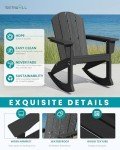 Modern Rocking Adirondack Chair for Outdoor Relaxation