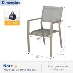 Set of 4 RoyalCraft Stackable Patio Chairs