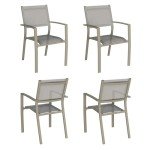 Set of 4 RoyalCraft Stackable Patio Chairs