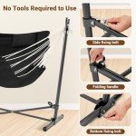 Folding Hammock Chair Stand for Outdoor Relaxation