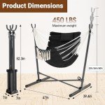 Folding Hammock Chair Stand for Outdoor Relaxation