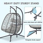 Brafab Double Swing Egg Chair with Stand