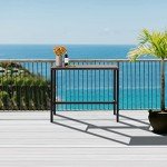 Stylish 45.5” Outdoor Counter Height Bar Table